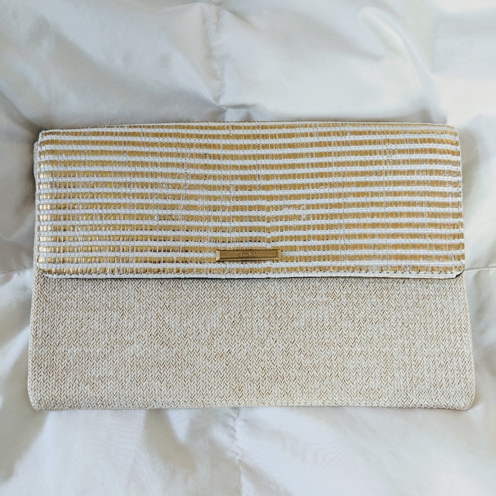 Stella and Dot City Slim Gold Clutch